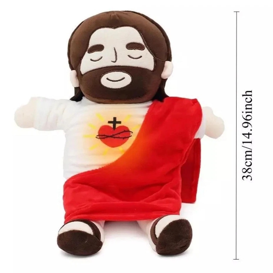 ✝️ Peluche Jesús Respiración | Un Abrazo Lleno de Paz y Compañía 🤍