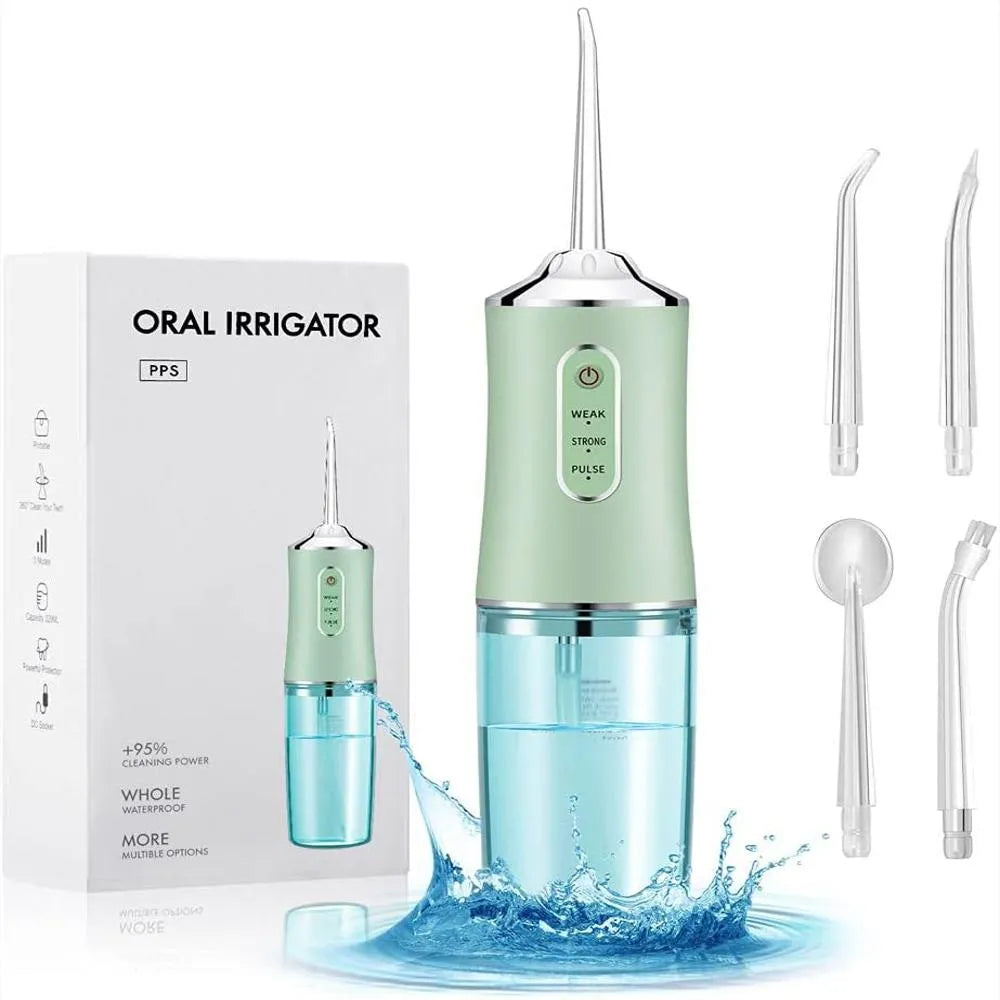 Irrigador Oral Recargable 4 BOQUILLAS