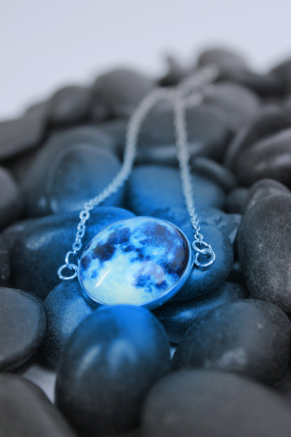 🌙 Set Luna – Collar + Pulsera que Brillan en la Oscuridad