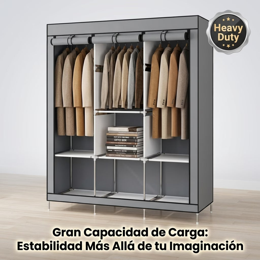 🖤 Armario Closet Ropero Armable - Más espacio, más orden y tu ropa protegida todos los días 👕👗