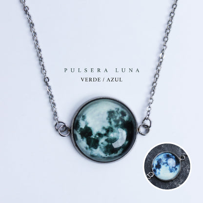 🌙 Set Luna – Collar + Pulsera que Brillan en la Oscuridad