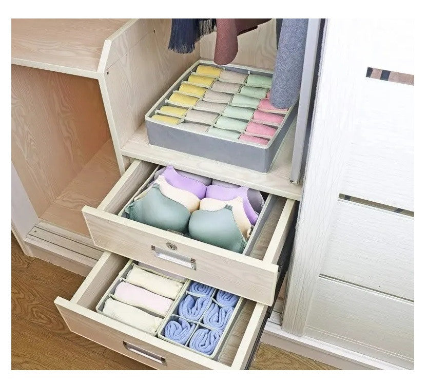 🧦✨ Organizador de Ropa Interior y Medias – Set x4 Divisores de Cajón