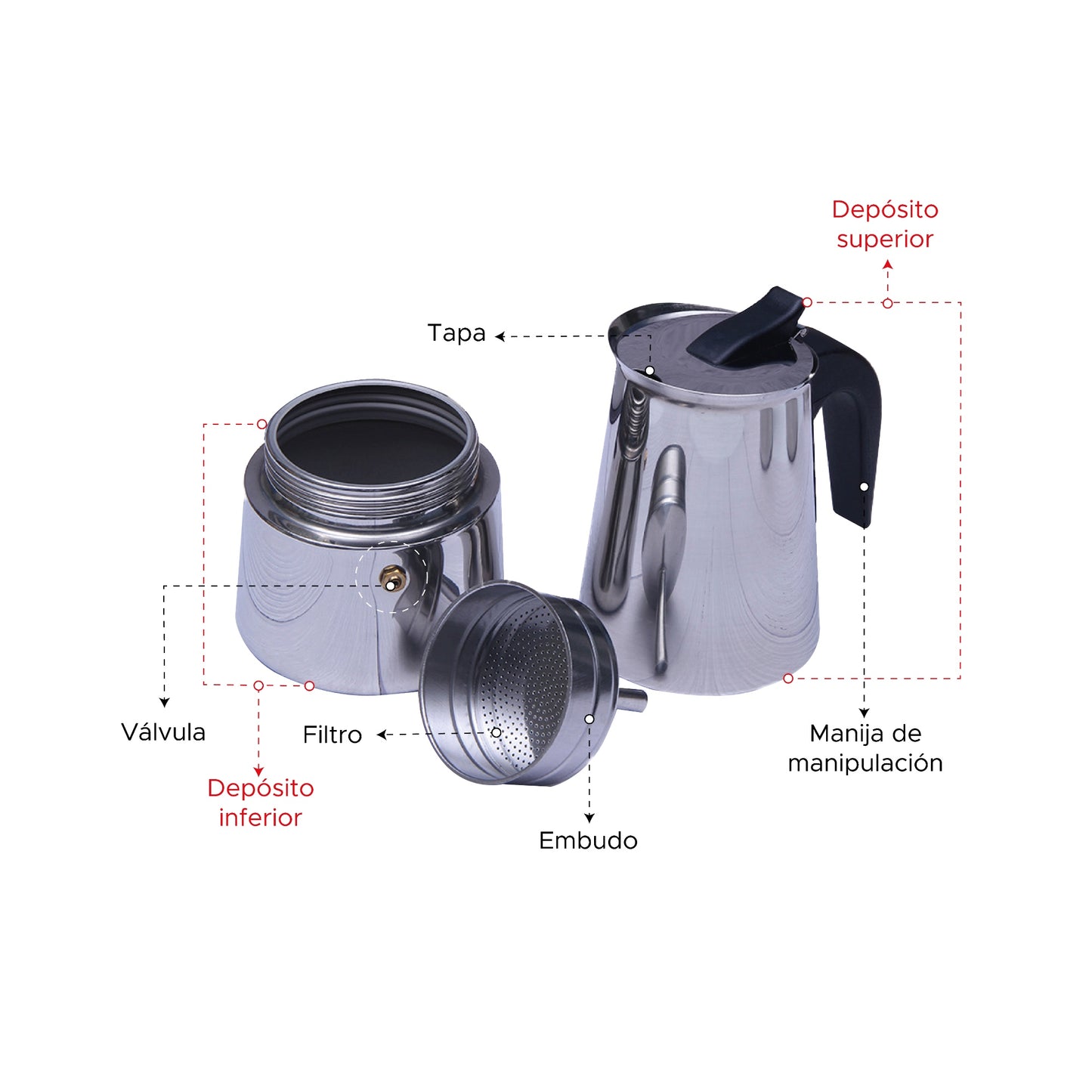 Cafetera Italiana 9 Tazas / 450 ml