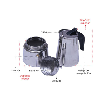 Cafetera Italiana 9 Tazas / 450 ml