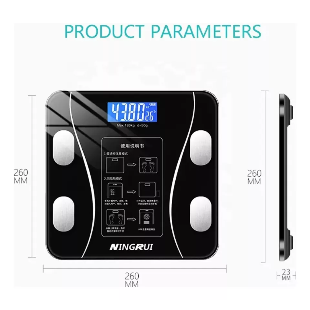 📊⚖️ BÁSCULA DIGITAL INTELIGENTE BLUETOOTH