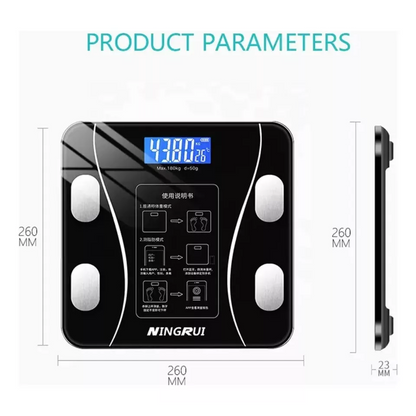 📊⚖️ BÁSCULA DIGITAL INTELIGENTE BLUETOOTH