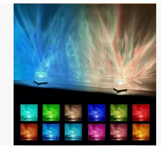 🌌✨ LÁMPARA AURORA BOREAL 16 COLORES | CREA UN AMBIENTE MÁGICO EN TU ESPACIO 💫