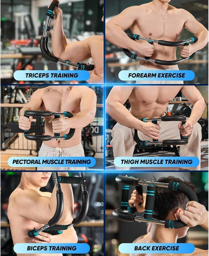 🏋️‍♂️ Barra de Ejercicio Multifuncional para Brazos y Pecho – Portátil y Ajustable