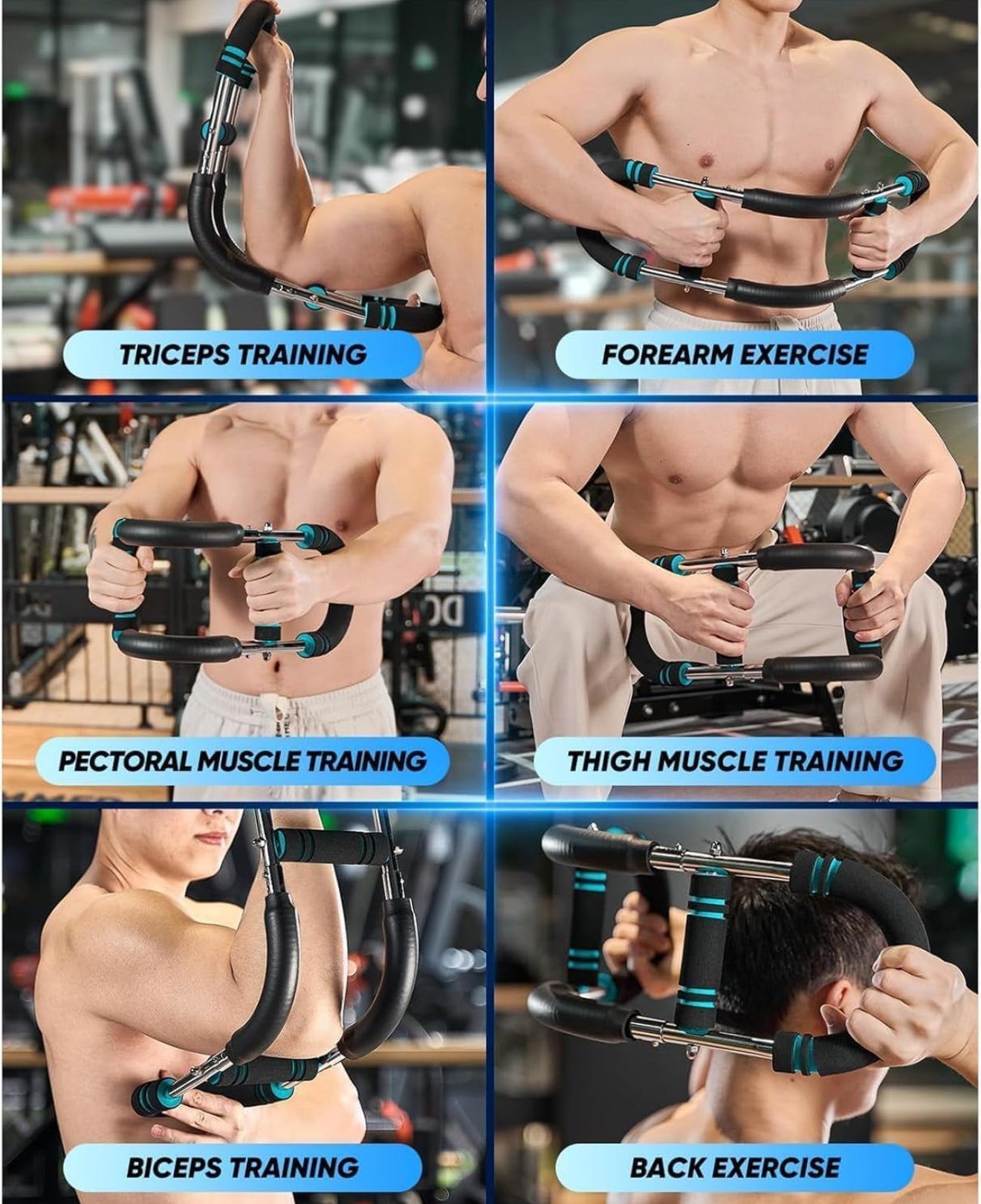 💪 Barra de Ejercicio Multifuncional para Brazos y Pecho 🏋️ Entrena donde quieras y fortalece tu cuerpo sin ocupar grandes espacios