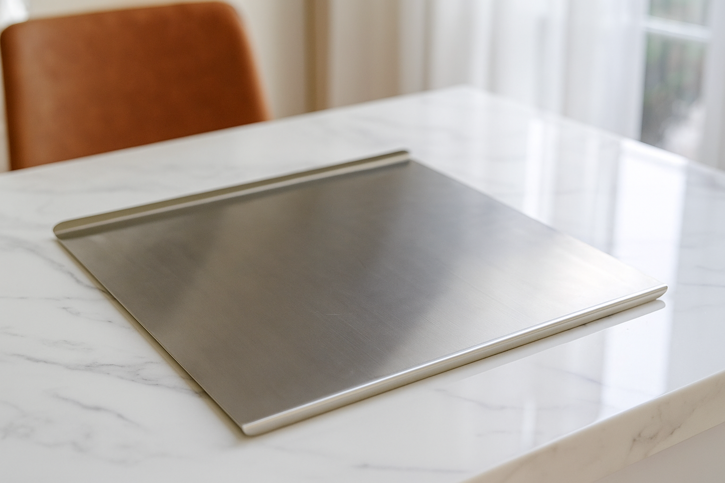 🔩 Tabla de Acero Inoxidable 30×40 cm con Borde