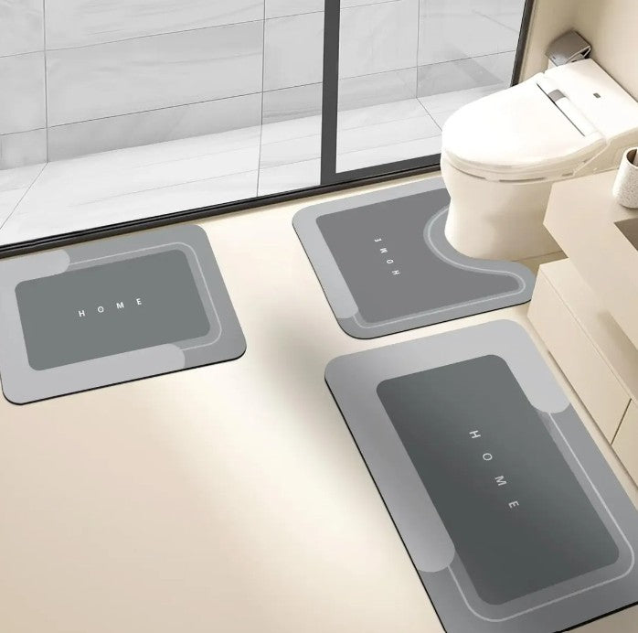 🚿 Set de 3 Tapetes Absorbentes de Diatomita ✨ Dale a tu hogar un toque de comodidad, limpieza y estilo