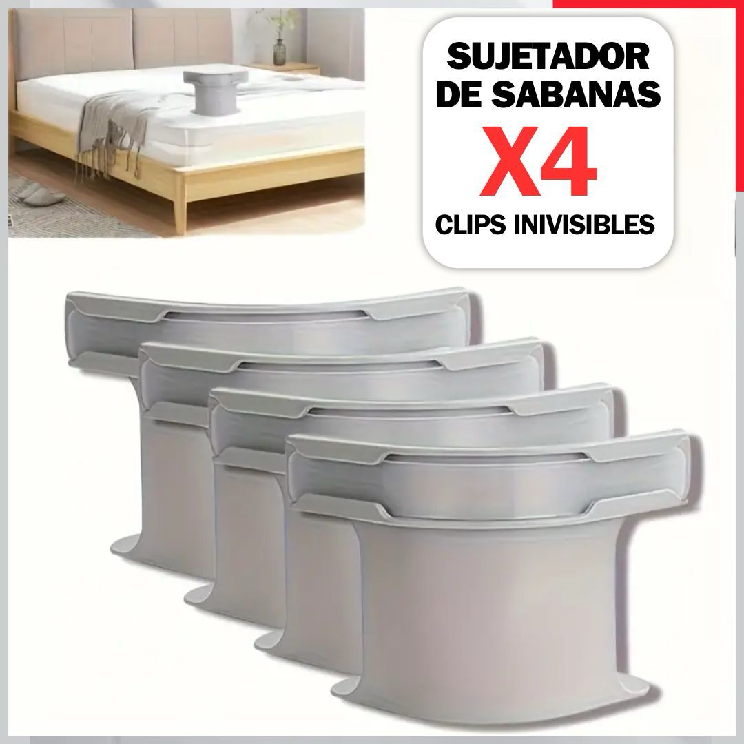 🛏️ Sujetador de Sábanas Ajustable Set x4