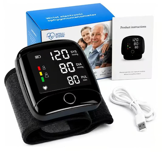 🩺❤️ TENSIÓMETRO DIGITAL DE MUÑECA RECARGABLE CON VOZ | CONTROL FÁCIL Y PRÁCTICO