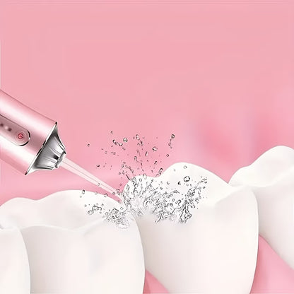 Irrigador Oral Recargable USB con 4 Boquillas 💦🦷 ✨ Consigue una limpieza bucal más profunda