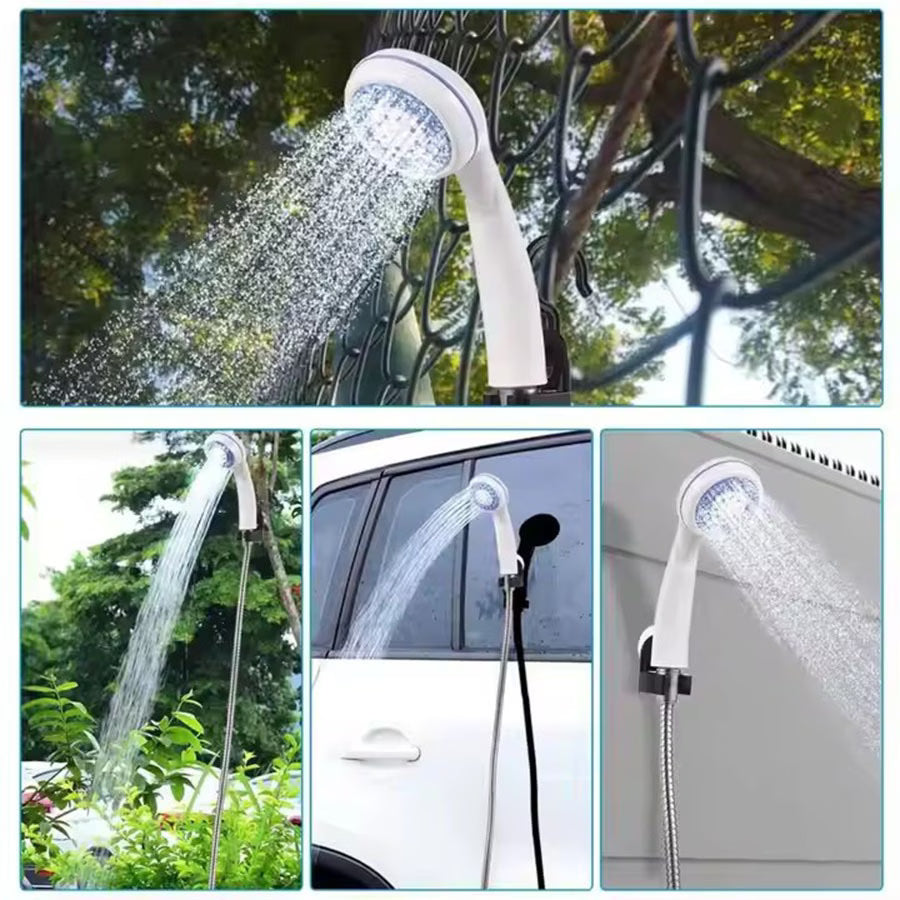 🚿 Ducha Recargable Portátil — Regadera para Camping 🏕️ ¡Disfruta de una ducha cómoda dondequiera que estés!