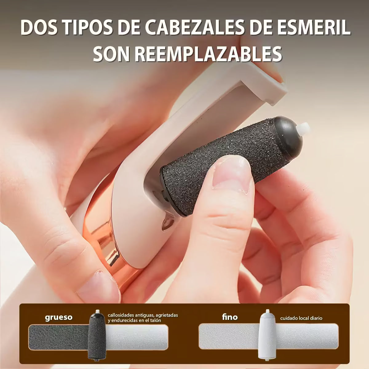 👣 Removedor de Callos Eléctrico – Pies suaves y cuidados desde casa ✨