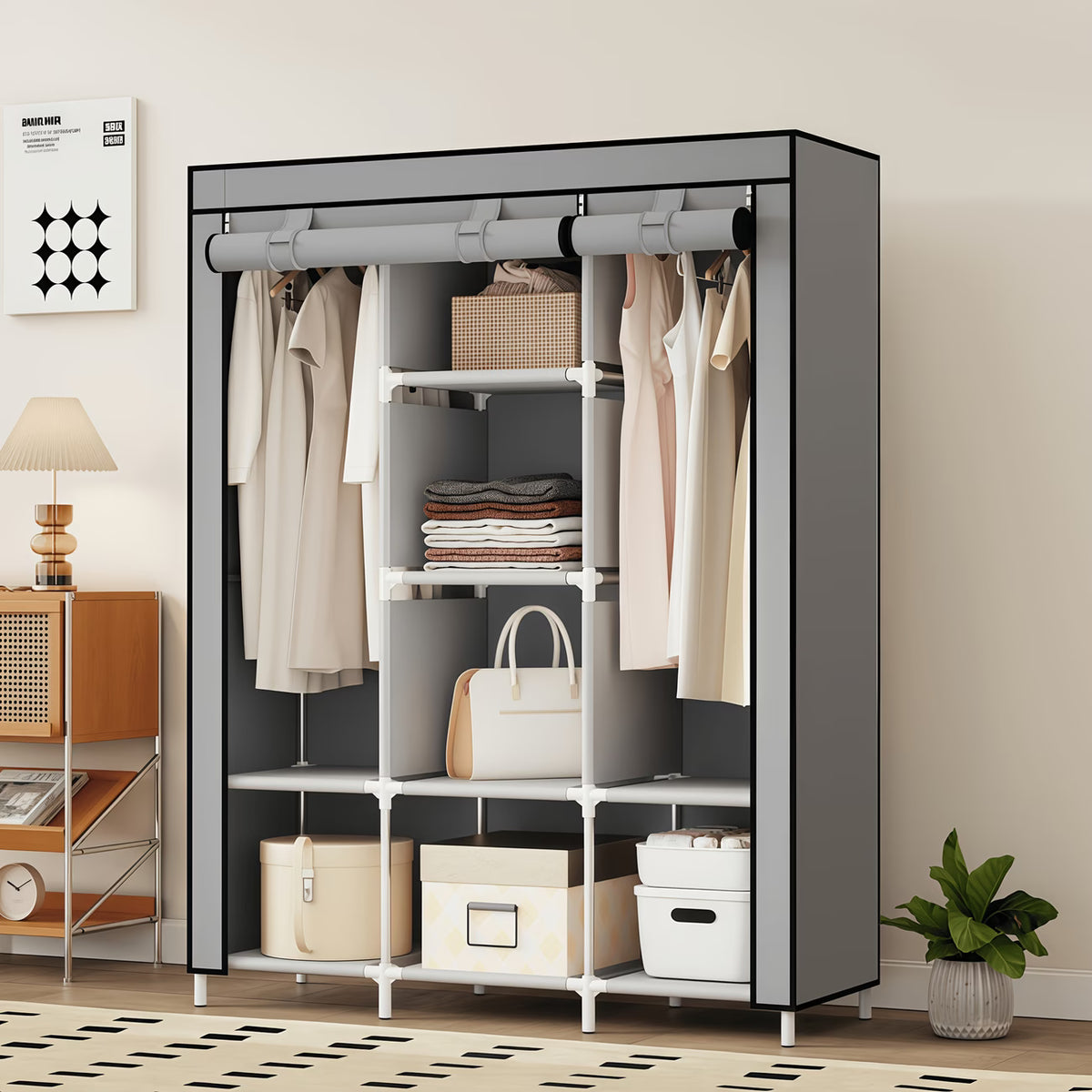 🖤 Armario Closet Ropero Armable - Más espacio, más orden y tu ropa protegida todos los días 👕👗