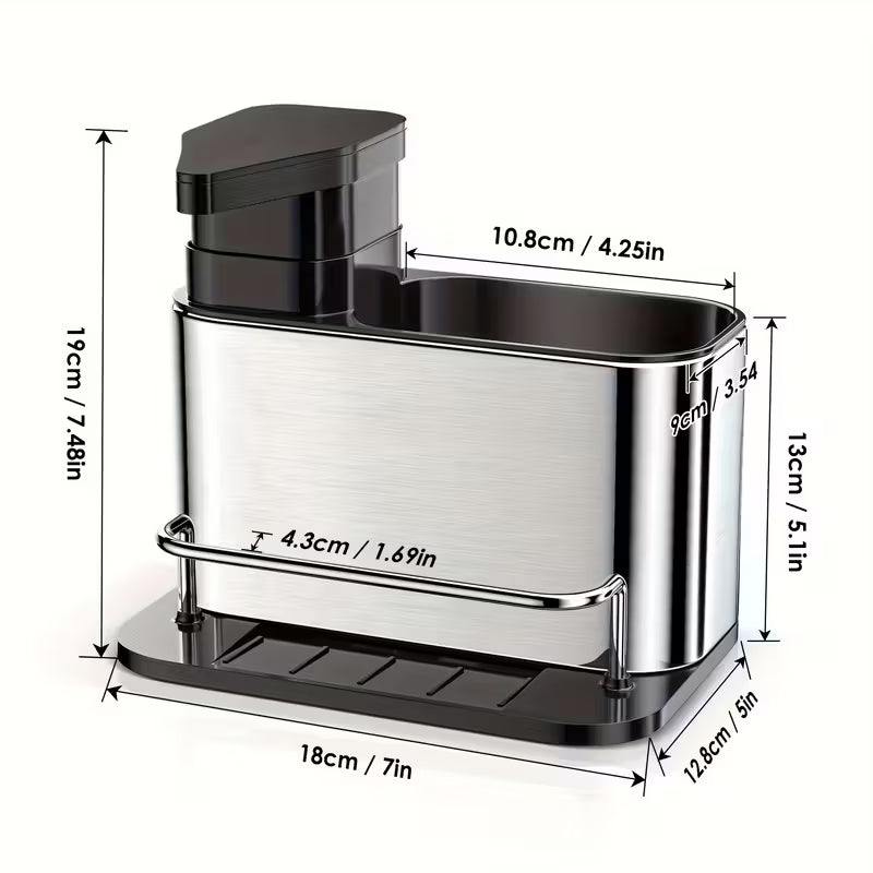 🧴Dispensador de Jabón de Cocina 3 en 1