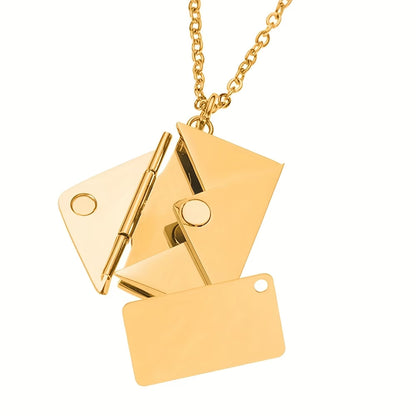 💌 COLLAR SOBRE CARTA DE AMOR “LOVE YOU” ❤️ ✨ Un regalo pequeño con un mensaje enorme