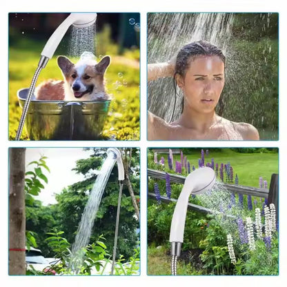 🚿 Ducha Recargable Portátil — Regadera para Camping 🏕️ ¡Disfruta de una ducha cómoda dondequiera que estés!