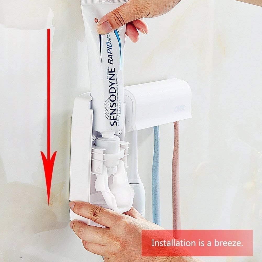 🪥 Dispensador de Crema Dental con Soporte