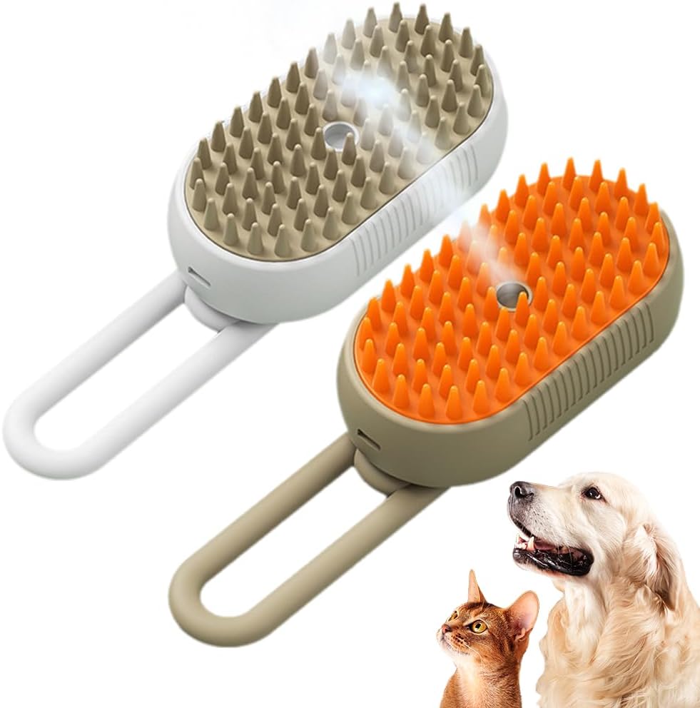 🐶🐱 Cepillo Automático a Vapor 3 en 1
