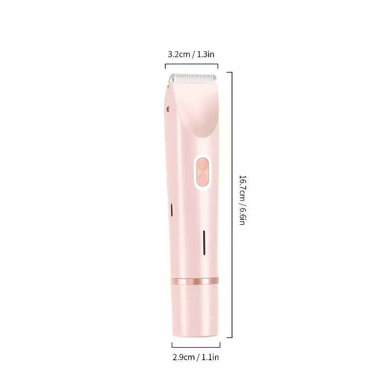 ✨ Depiladora Eléctrica Doble Cabezal 💜 Cuida tu piel de forma práctica con un solo dispositivo para rostro y cuerpo