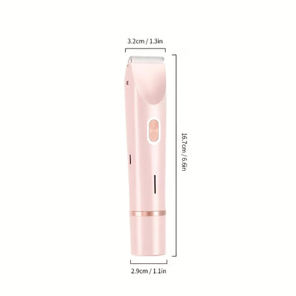 ✨ Depiladora Eléctrica Doble Cabezal 💜 Cuida tu piel de forma práctica con un solo dispositivo para rostro y cuerpo