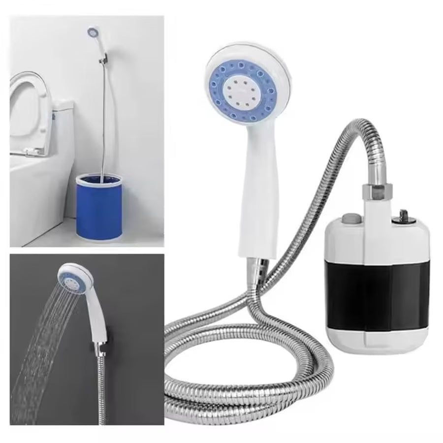 🚿 Ducha Recargable Portátil — Regadera para Camping 🏕️ ¡Disfruta de una ducha cómoda dondequiera que estés!