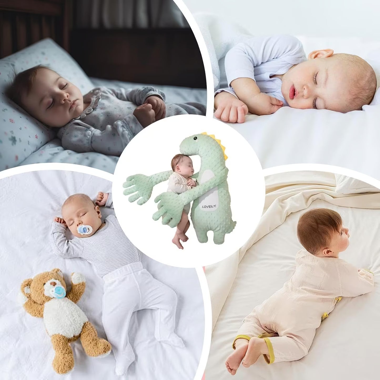 🧸💤 Almohada Peluche Abrazador para Bebé ¡Un compañero suave y reconfortante para acompañar el descanso de tu bebé!