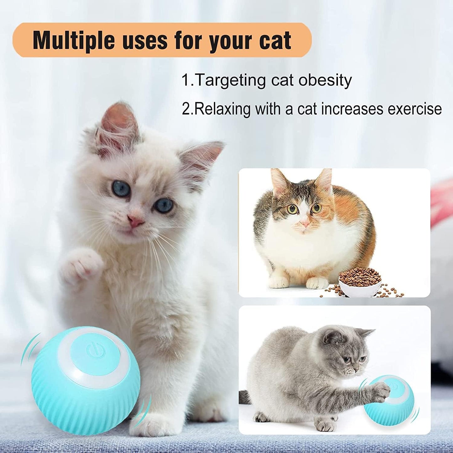 🐾 Pelota Interactiva para Gatos