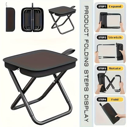 🏕️✨ SILLA PLEGABLE PORTÁTIL MULTIUSOS – COMODIDAD DONDE QUIERAS ✨🏕️