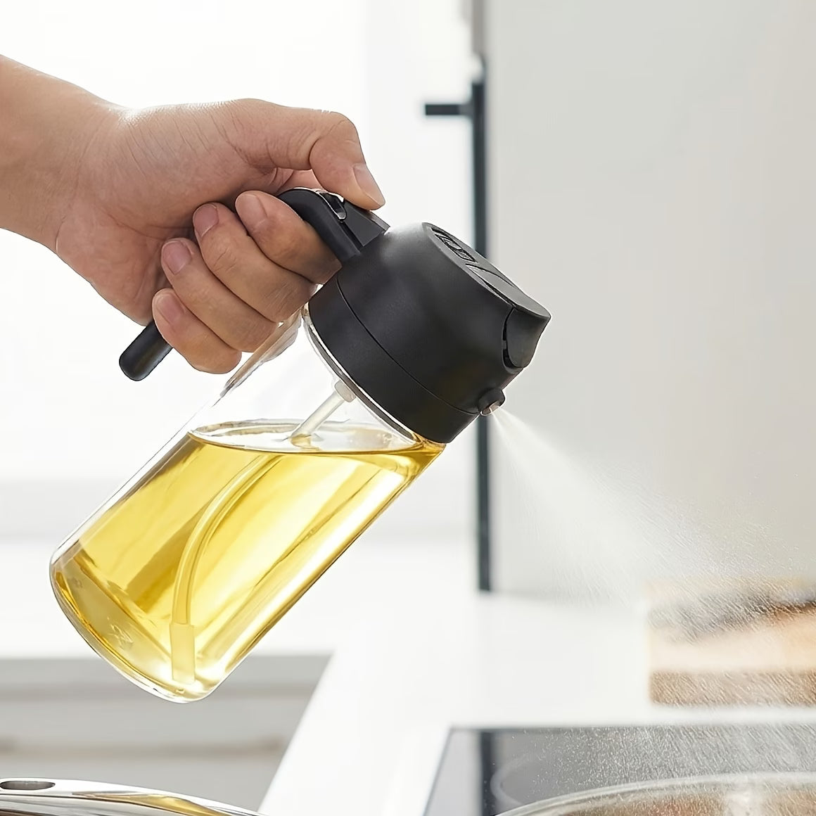 🛒 Dispensador de Aceite 2 en 1 - Pulveriza o vierte con un solo movimiento 💧