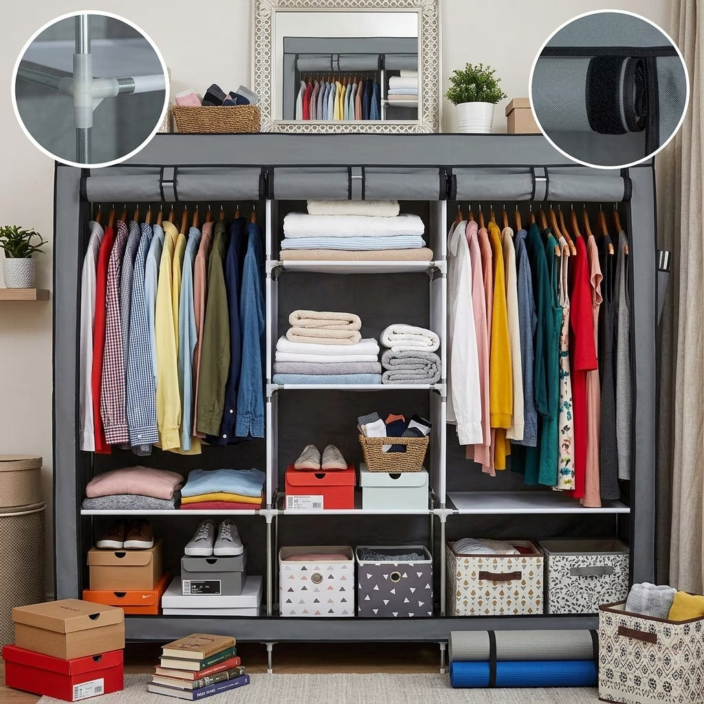 🖤 Armario Closet Ropero Armable - Más espacio, más orden y tu ropa protegida todos los días 👕👗