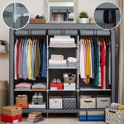 🖤 Armario Closet Ropero Armable - Más espacio, más orden y tu ropa protegida todos los días 👕👗