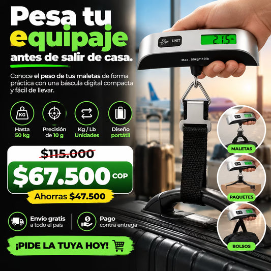 Balanza Bascula Pesa Para Equipaje