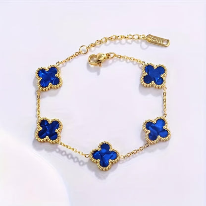 🍀 PULSERA TRÉBOL RODINADA + CAJA DE REGALO 🎁 ✨ Una joya elegante con un significado especial