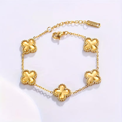 🍀 PULSERA TRÉBOL RODINADA + CAJA DE REGALO 🎁 ✨ Una joya elegante con un significado especial