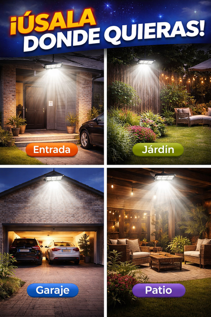 💡🌞 Lámpara Solar Con Sensro De Movimiento