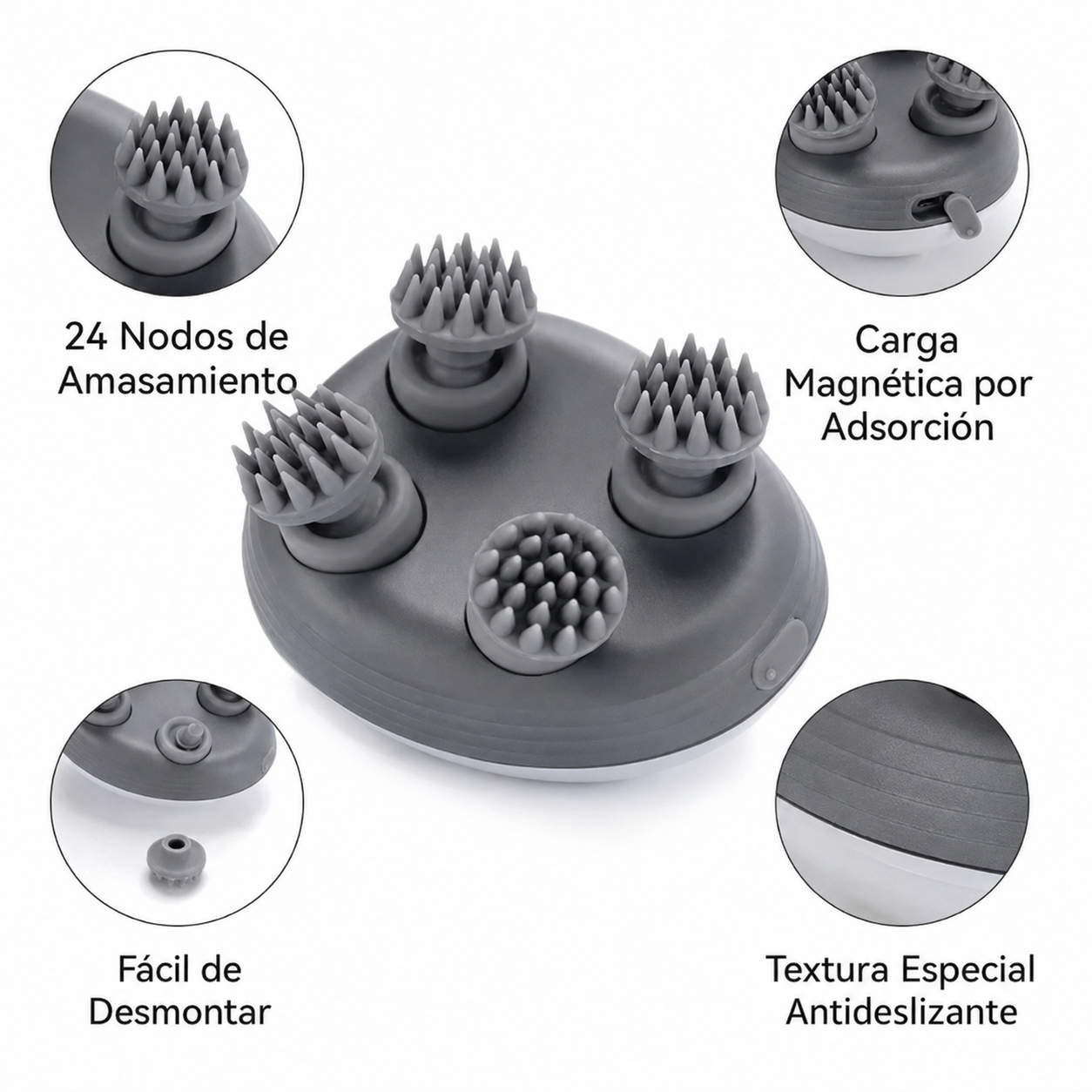 💆‍♀️ Masajeador Eléctrico Corporal 4D Recargable