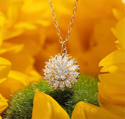 ✨🌻 COLLAR GIRASOL GIRATORIO – BRILLA, RELÁJATE Y ATRAE BUENA ENERGÍA 🌻✨