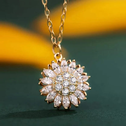 ✨🌻 COLLAR GIRASOL GIRATORIO – BRILLA, RELÁJATE Y ATRAE BUENA ENERGÍA 🌻✨