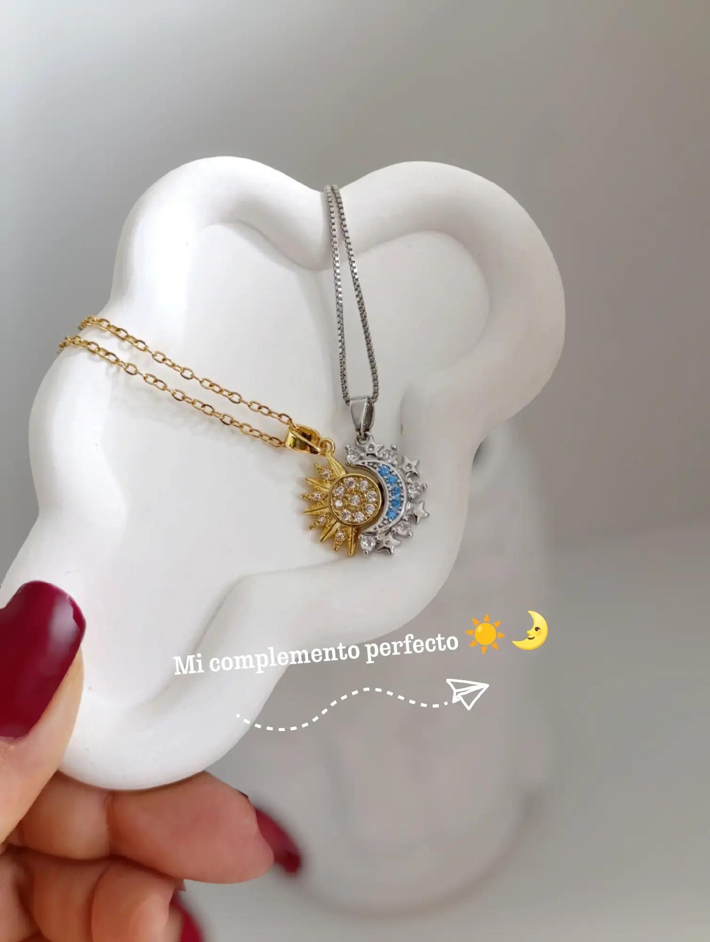 ☀️🌙✨ COLLARES SOL Y LUNA ECLIPSE PAREJA 2X1 – SIEMPRE CONECTADOS ✨🌙☀️