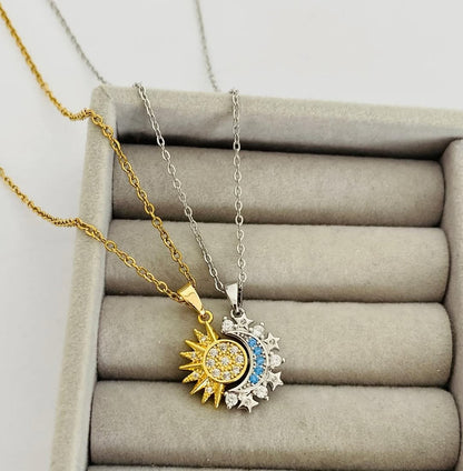 ☀️🌙✨ COLLARES SOL Y LUNA ECLIPSE PAREJA 2X1 – SIEMPRE CONECTADOS ✨🌙☀️