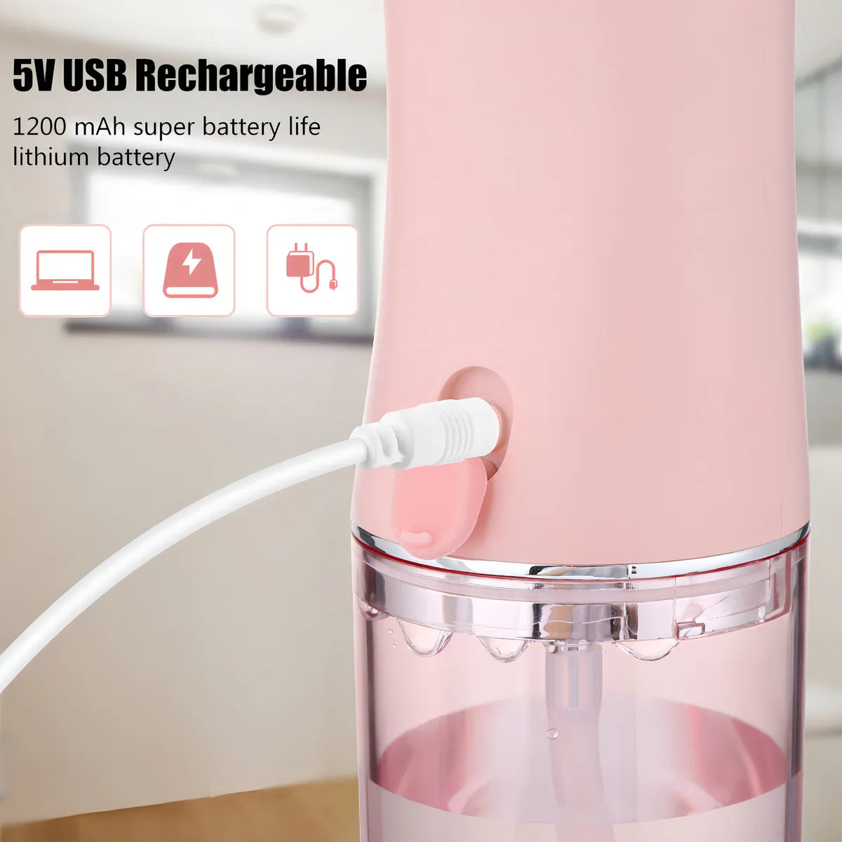 Irrigador Oral Recargable 4 BOQUILLAS