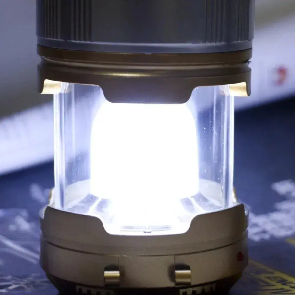 🔦 Linterna LED Multifunción Solar y Recargable 🌙 ¡No permitas que un apagón te deje completamente a oscuras!