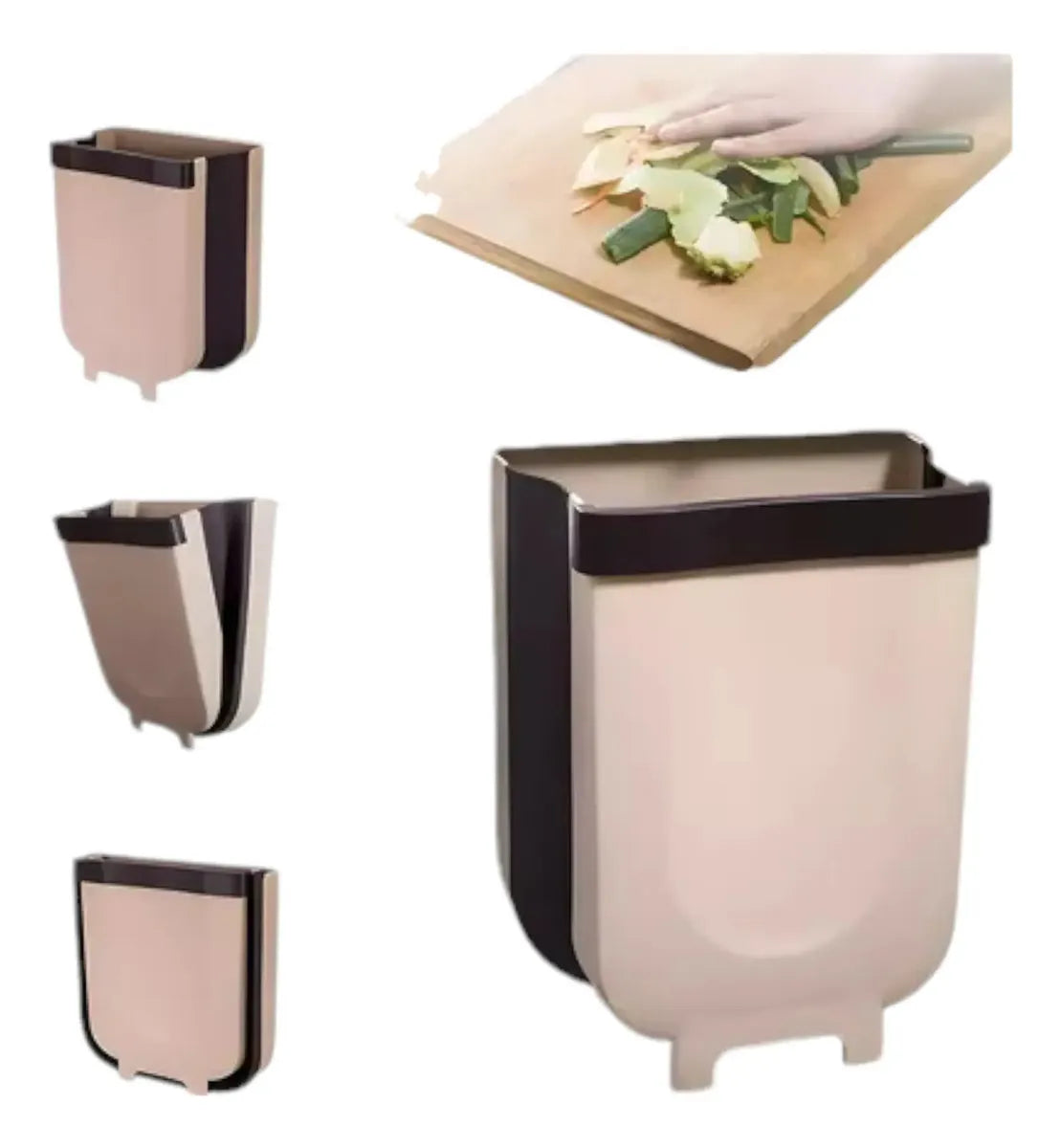 🗑️ Cubo Plegable de Basura para Cocina – 8 Litros ✨ Mantén tu cocina limpia mientras preparas tus alimentos