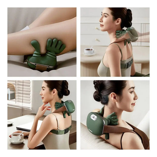 💆‍♀️ Masajeador 3D con Calor para Cuello y Hombros