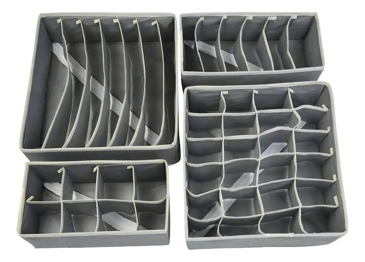 🧦 Organizador de Ropa Interior y Medias – Set x4 🎁 ¡Llévate 4 Organizadores en un solo Set!