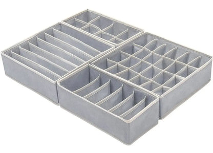 🧦 Organizador de Ropa Interior y Medias – Set x4 🎁 ¡Llévate 4 Organizadores en un solo Set!